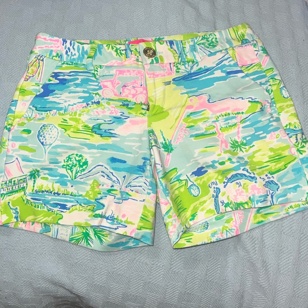 Lilly Pulitzer Honda classic callahan knit shorts size 00